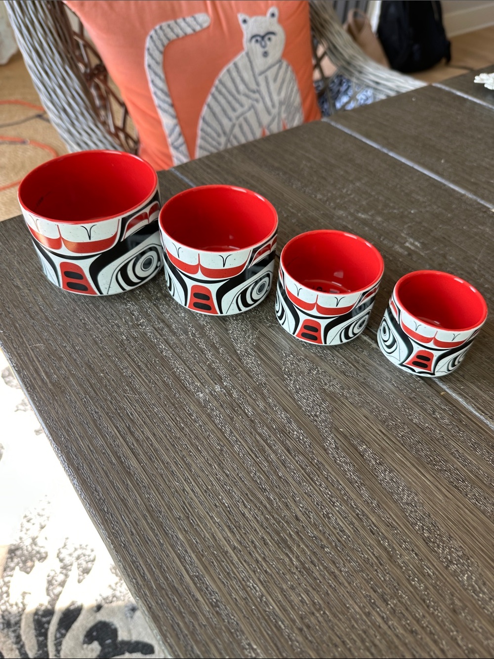 Native northwest like new measuring cups Matriarch Bear by Morgan Ts’msyen